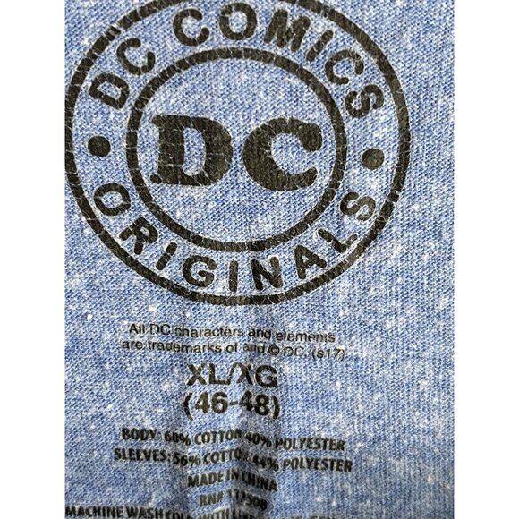 Justice League America DC Comics Men's XL Blue T-Shirt Ringer Tee - Picture 8 of 9